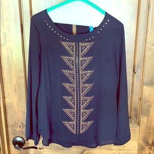 Long sleeve dressy top